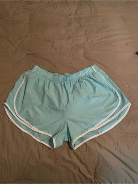 Nike Light Blue Women's shorts with White Trim